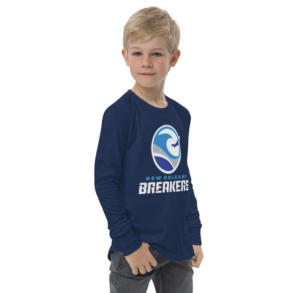 New Orleans Breakers Logo White Youth Premium T-Shirt – Shop USFL